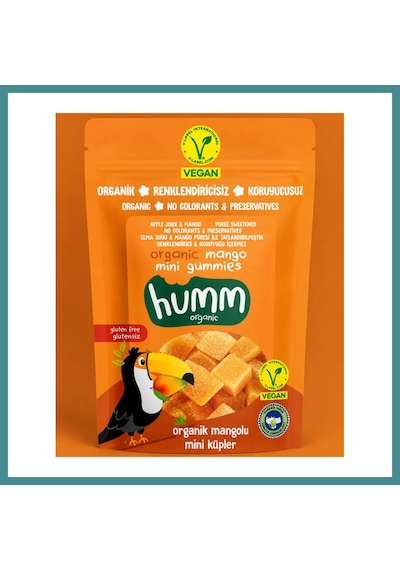 Bezos Organik Glutensiz Vegan Mangolu Mini Küpler 30 Gr Mac