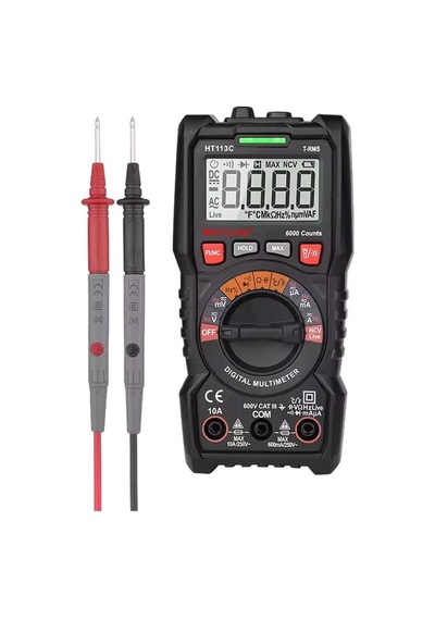 Ht113c Dijital Profesyonel Multimetre Ekran Aydınlatmalı Auto Range 600v 10a Ac Dc