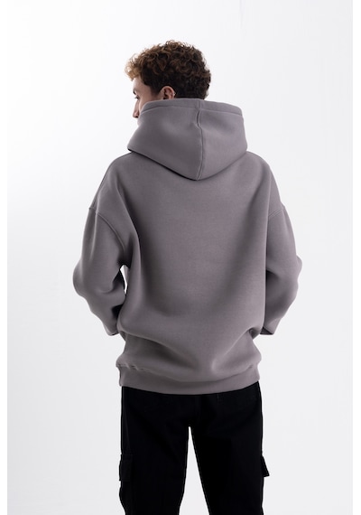 Unisex Maclemore Kapüşonlu Sweatshirt Gri