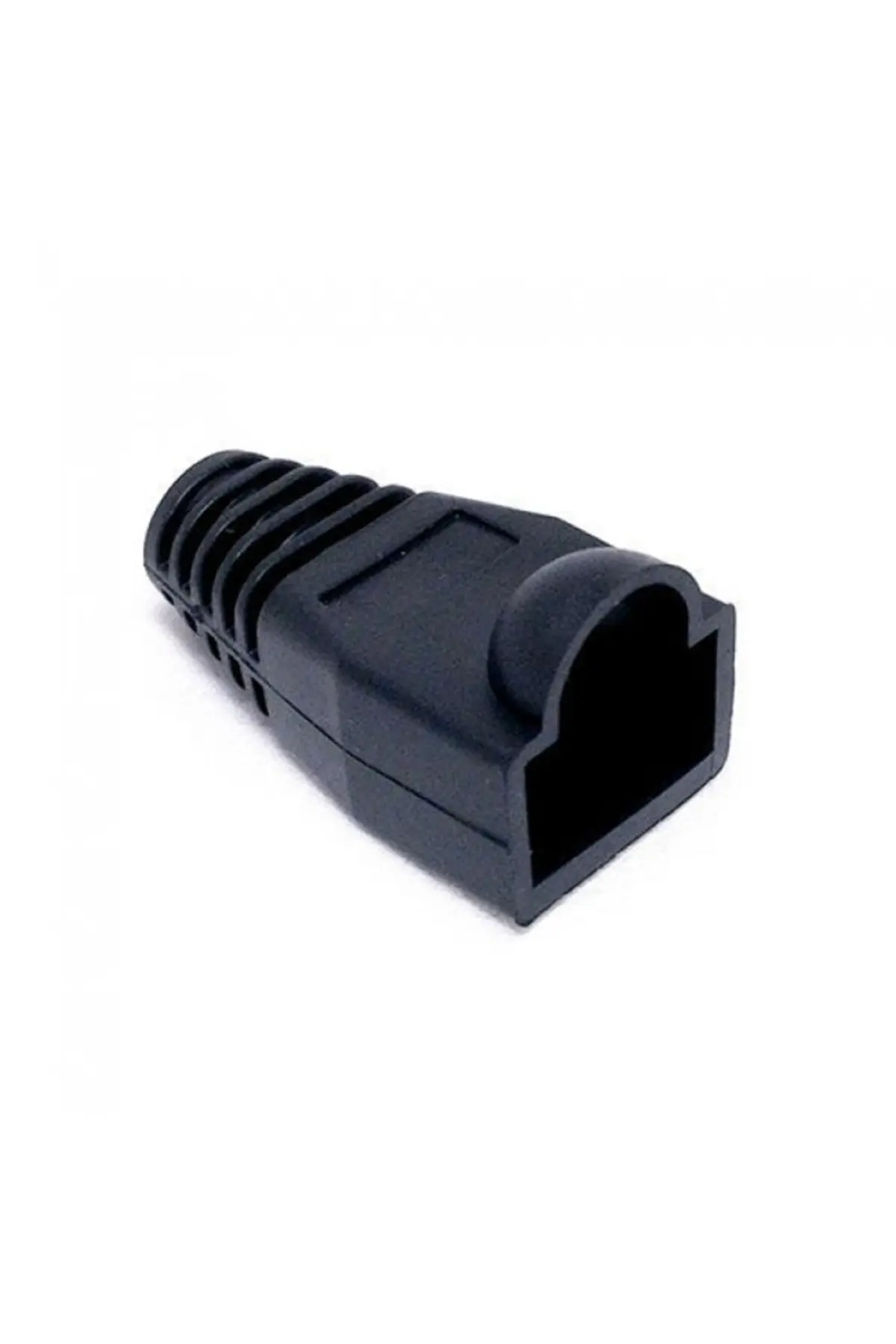 100'lü Paket Rj45 Cat6 Cat5e Ethernet Ağ Kablosu Boot Koruma Cover Kılıfı Kablo Konektörü Siyah