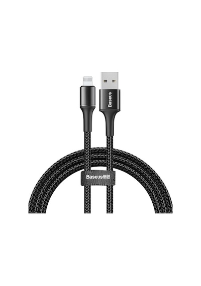 Baseus Halo 1.5A Apple iPhone Uyumlu Lightning Şarj Kablosu 2 Metre Siyah