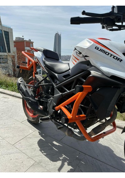 Qj Motor Trx 125 Ön Koruma Demiri Turuncu Uyumlu