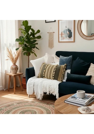 Mat Gri Kahverengi Dantelli Kırlent 2 Adet Kırlent Kılıfı 35 X 55