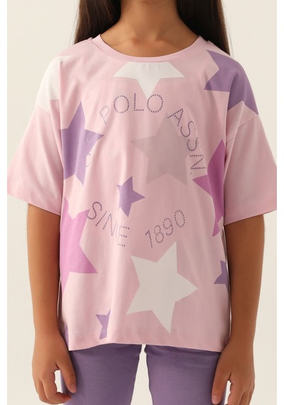 U.S. Polo Assn. Lisanslı Starry Toz Pembe Kız Çocuk Bermuda Takım 5274-43376 Açık Pembe U.S. Polo Assn. Lisanslı Starry Toz Pembe Kız Çocuk Bermuda Takım 5274-43376 Açık Pembe