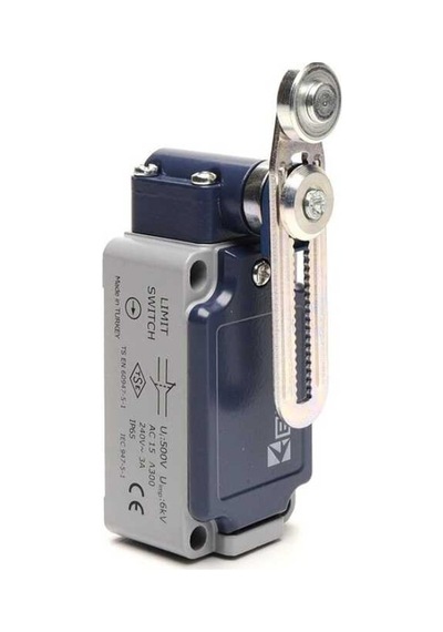 Emas L52K13MEM122 L52 Metal Gövde 18 mm Metal Ayarlanabilir Kollu Makara Ani Hareketli 1NO+1NC Sınır Şalter