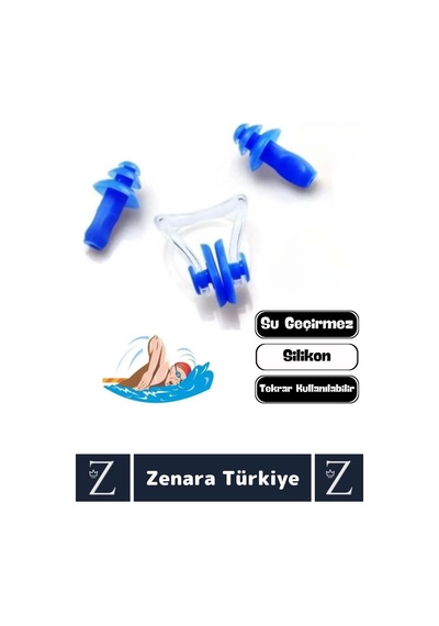 Yüksek Kaliteli Silikon Su Geçirmez Gürültü Önleyen Yıkanabilir Deniz Havuz Kulak Burun Tıkayıcı Set Çok Renkli