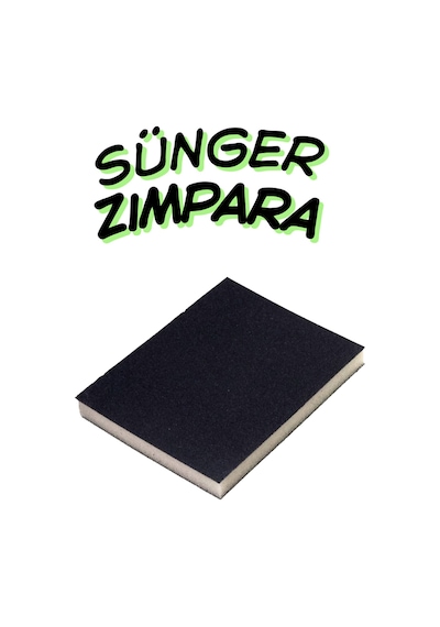 80 Kum Esnek Sünger Zımpara 9.5 X 12.5 Cm Yassı Zımpara Bloğu Ahşap Ve Mobilya Taşlama Ve Parlatma