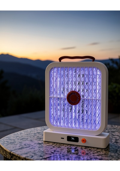 Elektrikli Sinek Yok Edici Lamba Uv Işıklı 4000mah Uczzhs371beyaz-4