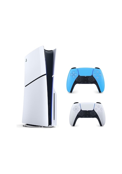 Sony Playstation 5 Slim 1 TB + Cd Edition + 2 Mavi Dualsense Kol (İthalatçı Garantili)