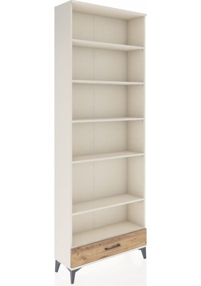 Arges Dolap 6 Raflı Tek Çekmeceli 88x30x243 Aytaşı-çam Aytaşı