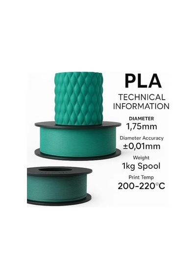Pla+ Filament 1.75mm 1 Kg - Turkuaz