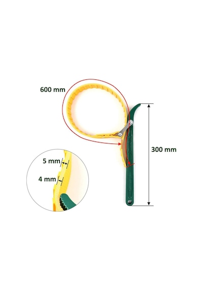 Tatian Ayarlı Kayışlı Kemerli Yağ Filtre Sökme Anahtarı 12” 300Mm
