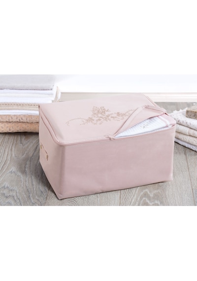 Madame Coco Çiçek Desen Baskılı Hurç Bhu-0430x22x18cm-pudra Pudra