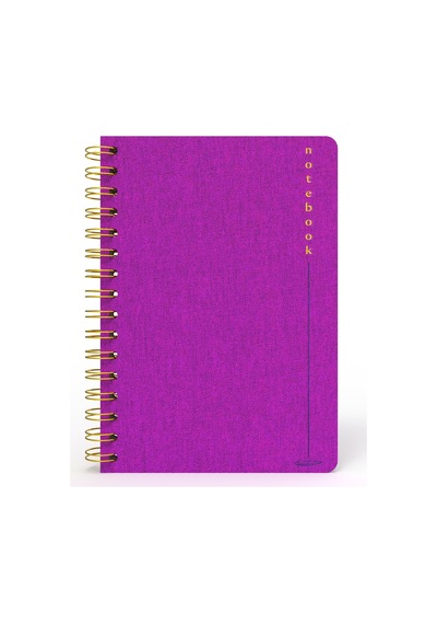 Melimelek Kareli Defter Mor Bez Ciltli - Ceyda Düvenci Pembe