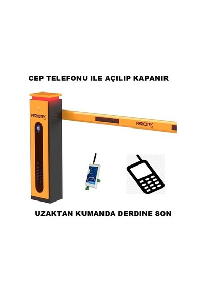 Cep Telefonu Kontrollü Otopark Bariyeri 6 Metre Kollu + Cep Telefonu Modülü