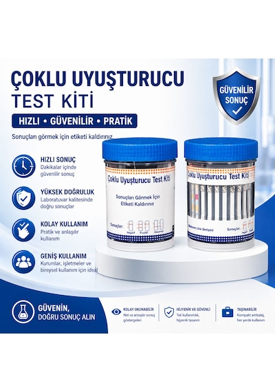 10 Parametreli İdrarda Uyuşturucu Test Kiti