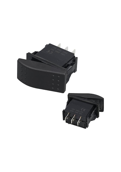 Powermaster Sembolsüz Işıksız Yaylı 3 Pinli On-off-on 12-24v Marin Switch