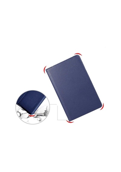 Samsung Galaxy Uyumlu Tab S7 Fe Lte T733 12,4 360 Derece Dönen Tablet Kılıf Arka Kapak