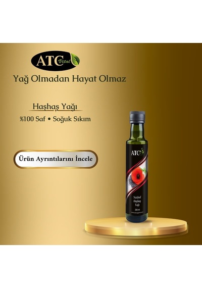 Atc Vital Haşhaş Yağı Natürel 250 Ml