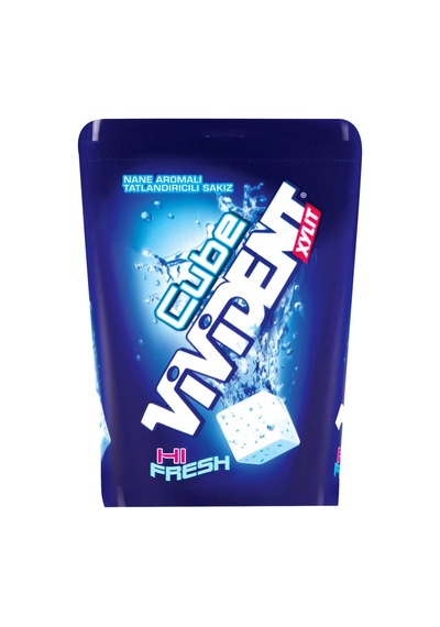 Vivident Mega Boy Sakız 10x93g Cube - Şekersiz Küp Sakız 2'li Ekonomik Paket - 2 Adet Tarı