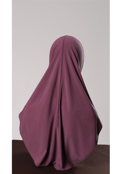 Hürrem Bone Violet Pratik Hazır Geçmeli Genç Tesettür Bone Sandy Kumaş Düz Hijab 2312 21 Violet