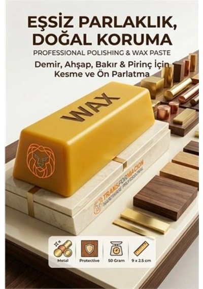 Sarı Cila 50gr Demir, Ahşap, Bakır & Pirinç İçin Kesme Ve Ön Parlatma Cilası 723045