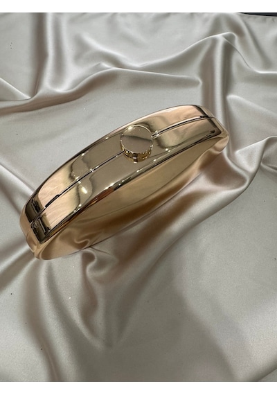 Öznora Drop Model Gold Abiye Çanta Std