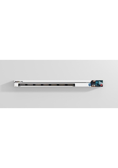 Wolfram Yuvarlak Led İkazlı Tepe Lambası 14 Fonksiyonlu E Belgeli 10/30v 42w-106cm