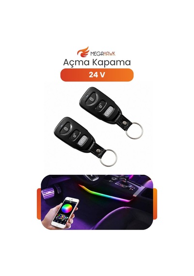 24v Uzaktan Kumandalı Açma Kapama Modülü Araç Kumanda Sistemi Universal Set T-234