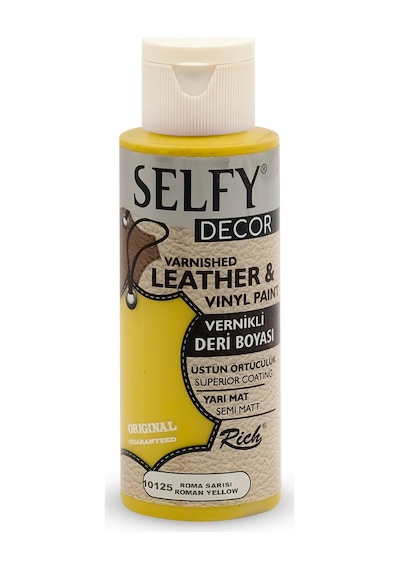 Rich Selfy Decor Deri Boyası 120 ML - Roma Sarısı