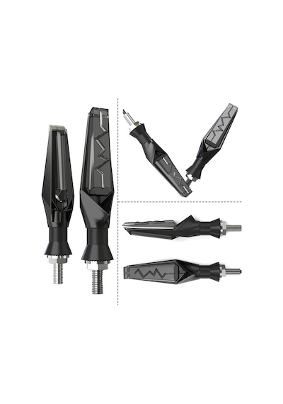 Üniversal Kayan Led Sinyal Lambası Takım Çift Taraflı N11.49