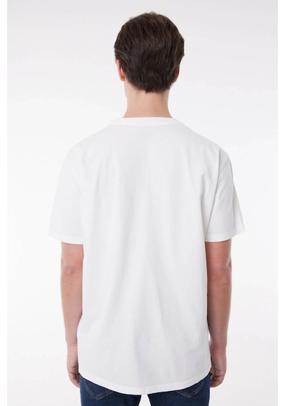 Lee Erkek T-shirt Ekru Ll07fenq 24ymc8000213 Mc80043 Ekru