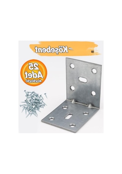 Metal L Demiri, 40x50x50 Mm 25 Adet İnce Gönye