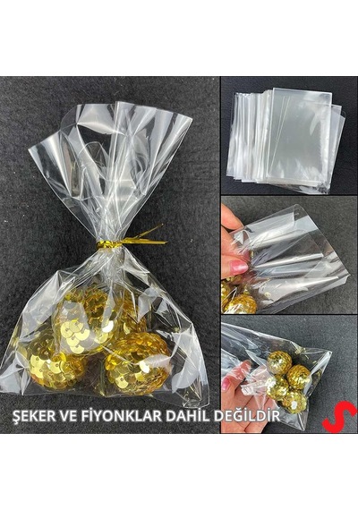 Kurabiye Ve Şeker Poşeti 20cm X 10cm - 25 Adet 1+