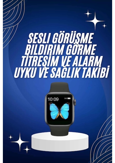 Arama Cevaplayabilen Akıllı Saat Bluetooth Bağlantılı Sosyal Medya Girişli Yeni Nesil