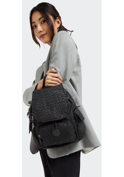 Kipling Kıplıng City Pack Mini Küçük Boy Sırt Çantası Siyah Sıgnature Emb Siyah
