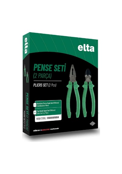 Elta 2 Parça Pense Seti 160 Mm Pense 160 Mm Yan Keski 13000005656