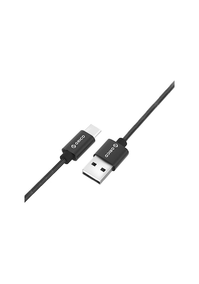 Orıco Usb To Type-c 3a Örgülü Data Ve Şarj Kablosu 1 Metre Siyah