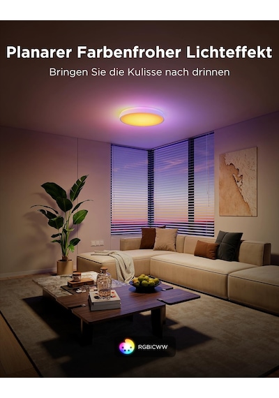Govee Tavan Lambası Rgbıc 48,5w, Akıllı Led Tavan Işığı 4300lm Matter, Alexa Ve Google Assistant İle Uyumlu, Tavan Lambası Led Ø38cm Lamba Oturma Odası Yatak Odası İçin Arkadan Aydınlatmalı Kısılabilir Siyah Govee Tavan Lambası Rgbıc 48,5w, Akıllı Led Tavan Işığı 4300lm Matter, Alexa Ve Google Assistant İle Uyumlu, Tavan Lambası Led Ø38cm Lamba Oturma Odası Yatak Odası İçin Arkadan Aydınlatmalı Kısılabilir Siyah