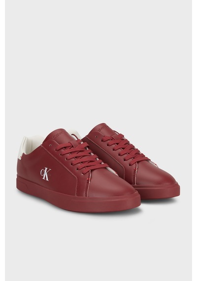 Calvin Klein Deri Logolu Sneaker Ayakkabı Hw0hw032950kt Bayan Ayakkabı Hw0hw03295 0kt Bordo