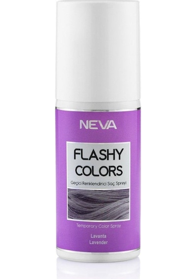 Neva Flashy Colors Geçici Renklendirici Saç Spreyi Lavanta 75 Ml