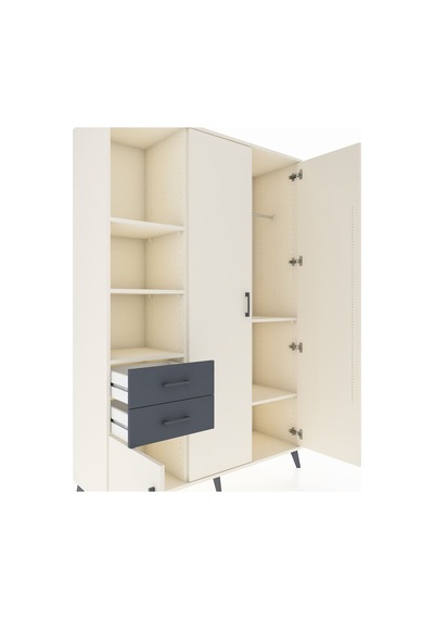 Hyperion Dolap 5 Raflı 2 Çekmeceli Tek Askılı 132x44x195 Aytaşı-aytaşı/antrasit Aytası/antrasıt - Aytası Hyperion Dolap 5 Raflı 2 Çekmeceli Tek Askılı 132x44x195 Aytaşı-aytaşı/antrasit Aytası/antrasıt - Aytası