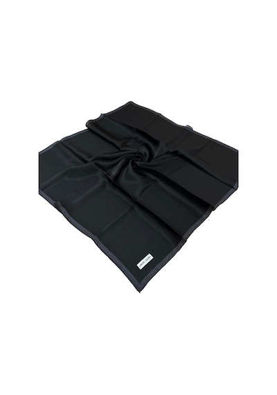 Pierre Cardin Twill İpek Eşarp - 8866230-311 Siyah - 90x90 / Lacivert Lacivert