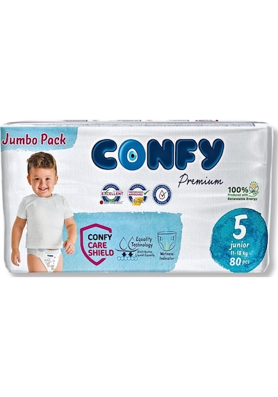 Premium 5 Numara Bebek Bezi Junior 11 - 18 Kg 80 Adet