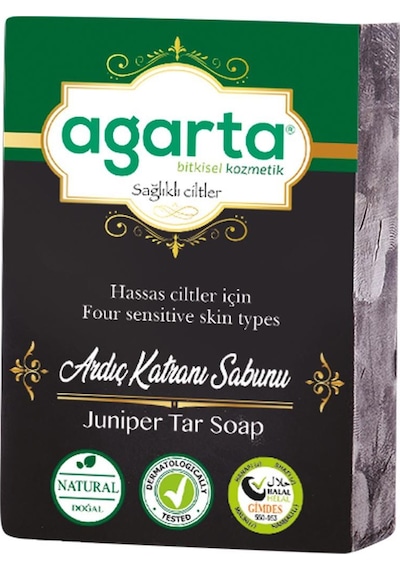Agarta El Yapımı Ardıç Katranı Doğal Katı Sabun 150 G