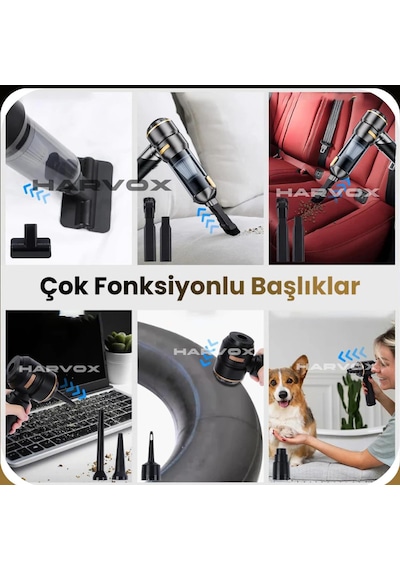 Harvox Ev Ve Araç Süpürgesi Hxvc-002 18.000pa 6000mah