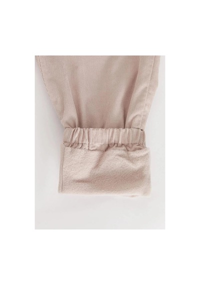 LC Waikiki Lcw Baby Bej Beli Lastikli Basic Kız Bebek Jogger Pantolon