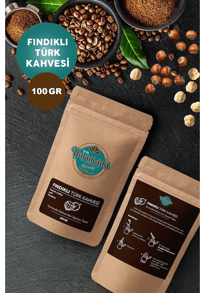 Tarihi Yarımada Kahvecisi Taze Çekilmiş Orta Kavrulmuş ve Öğütülmüş Fındıklı Türk Kahvesi 100 G