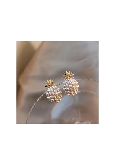 İncili Gold Ananas Küpe İnci Ananas - 637083631 İnci Ananas - 637083631 İnci Ananas