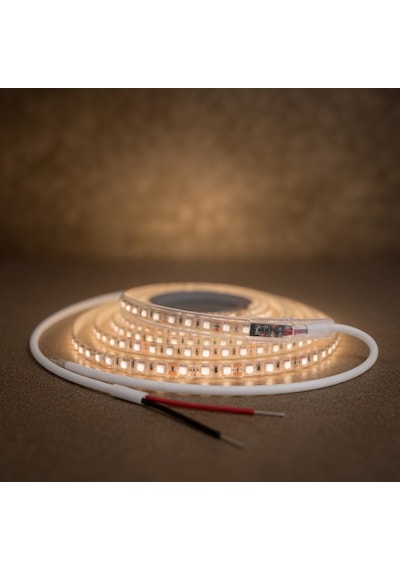 220v 120 Led Dış Mekan Şerit Led Gün Işığı Işık Arkası Yapışkanlı Suya Dayanıklı Dekoratif Aydınlatma 5 metre